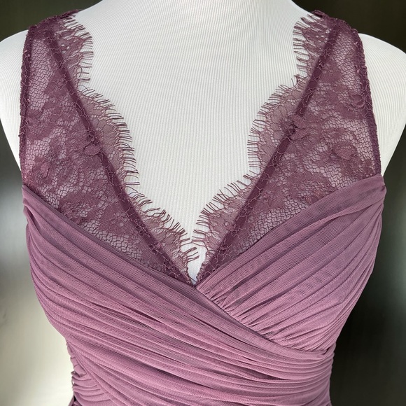 BHLDN Bridesmaid Nouvelle Fleur dress in purple. - Picture 3 of 6